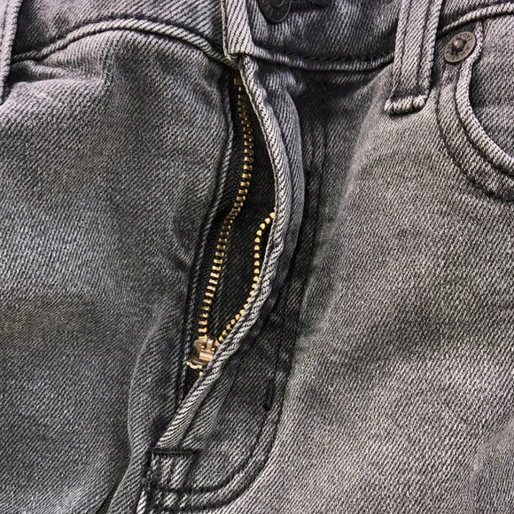 AMERICAN EAGLE size 000 regular black grey Mom jeans - Picture 9 of 10